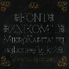 Znikomit font