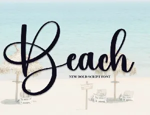 Beach Script Typeface font