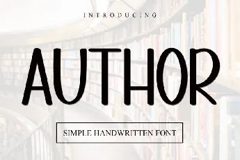 Author font