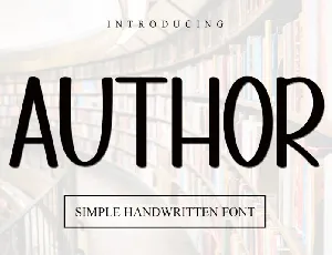 Author font