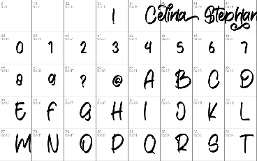 Celina Stephanie font