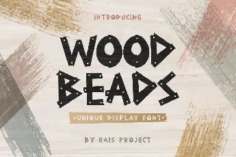 Wood Beads font