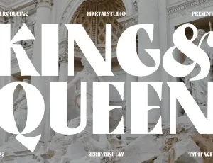 King & Queen font