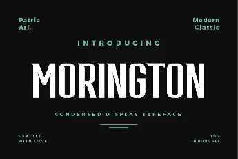 Morington font