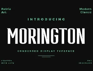 Morington font