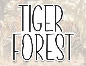 Tiger Forest Display font