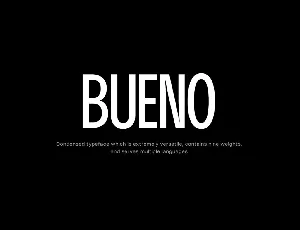 Bueno font