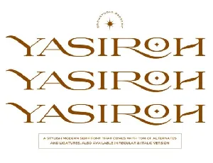 Yasiroh font