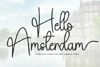 Hello Amsterdam Script font