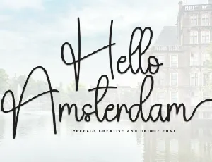 Hello Amsterdam Script font