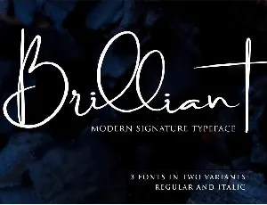 Brilliant Signature Free Download font