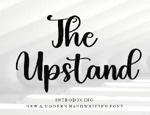 The Upstand font