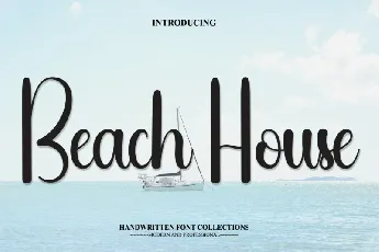 Beach House Script font