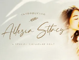 Allezia Sttacy Script font