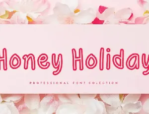 Honey Holiday Display font