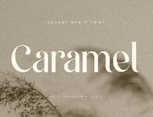 Caramel font