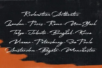 Ridenation font