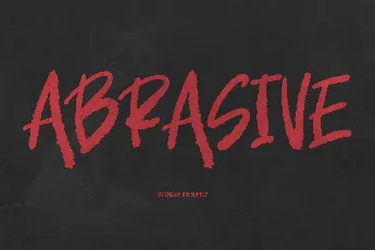 Abrasive font