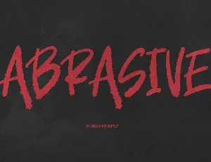 Abrasive font