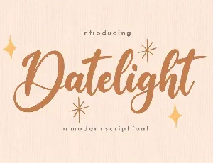 Datelight font