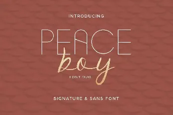 Peace Boy Demo font