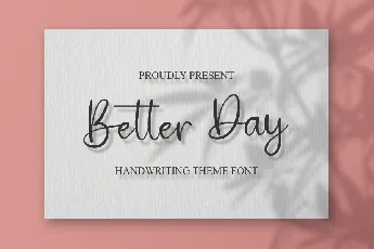 Better Day font