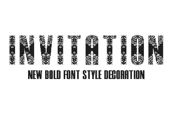 Invitation Display font