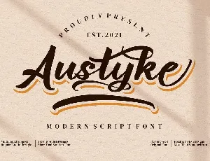 Austyke font