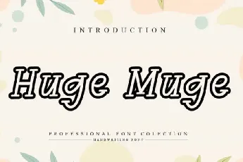 Huge Muge Handwritten font