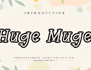 Huge Muge Handwritten font