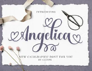 Angelica Script Typeface font