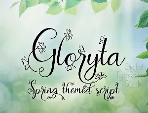 Gloryta font