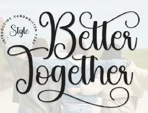 Better Together Calligraphy font