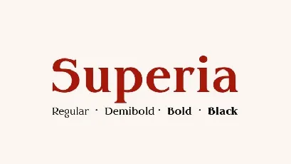 Superia Serif Family font