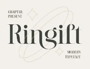 Ringift font