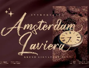 Amsterdam Laviera font