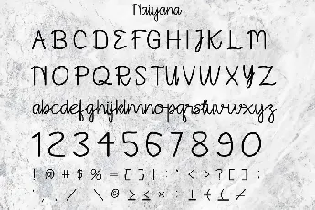 Naiyana Demo font