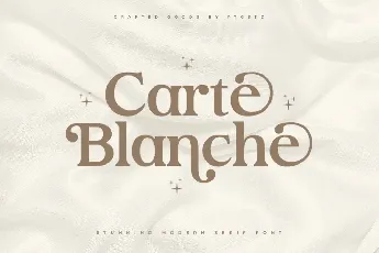 Carte BlancheDemo font