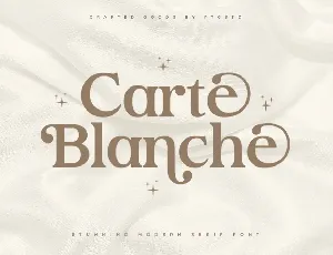 Carte BlancheDemo font