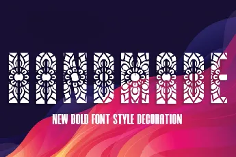 Handmade Display font