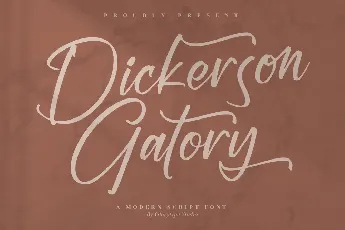 Dickerson Gatory font