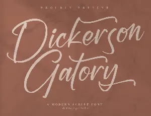 Dickerson Gatory font