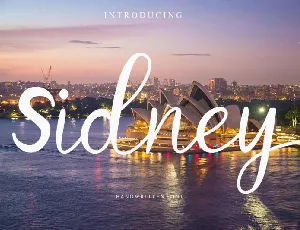 Sidney font