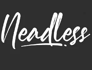 Neadless Script font