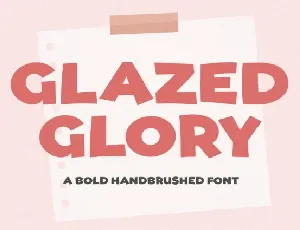 Glazed Glory font