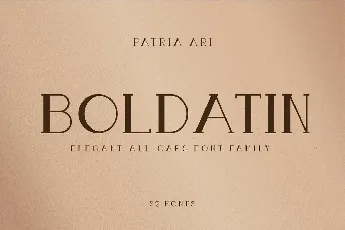 Boldatin font