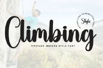 Climbing Script font