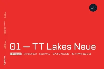 TT Lakes Neue font