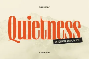 Quietness font