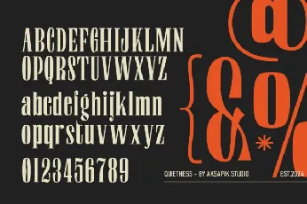 Quietness font